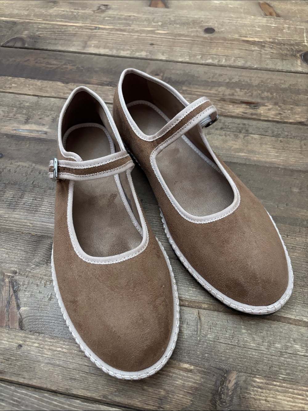 Velvet Mary Jane flats